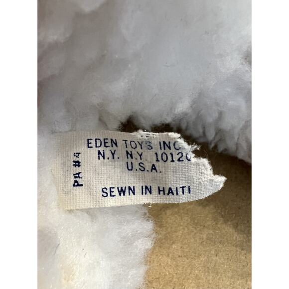 VTG EDEN 9" Stuffed Plush MARY HAD A LITTLE LAMB Music Wind Up Head Moves Easter - Picture 7 of 8